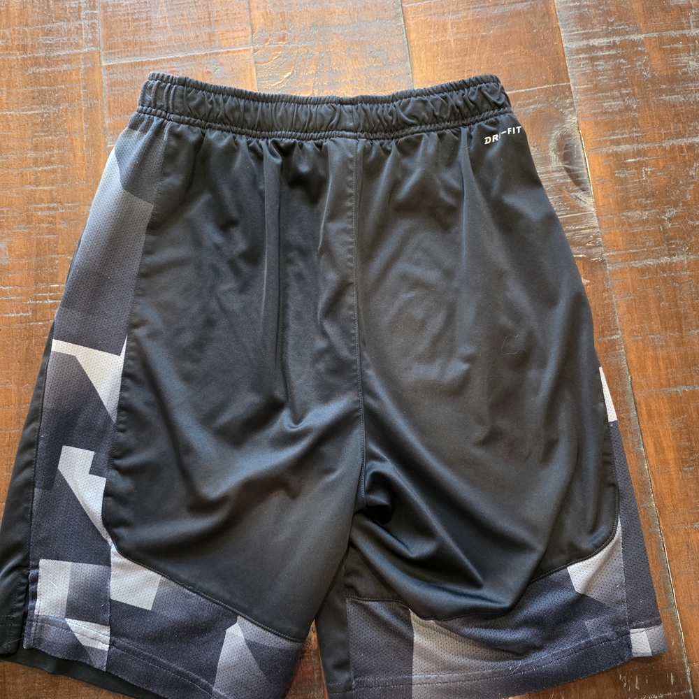 Kids Black and Gray Athletic Shorts - Picture 6 of 7